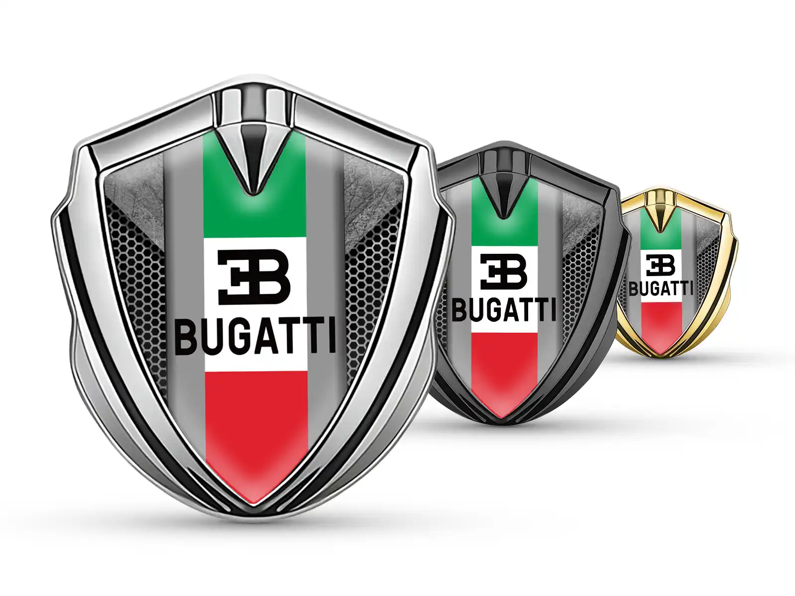 Bugatti Emblème Bombé Insigne Tuning Style Éclat X